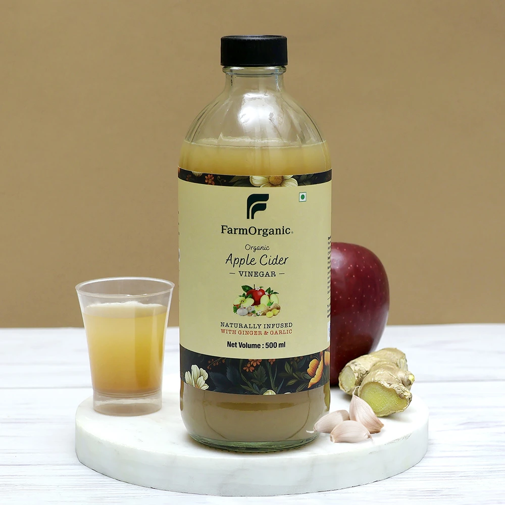 Apple Cider Vinegar Naturally Infused With Ginger & Garlic